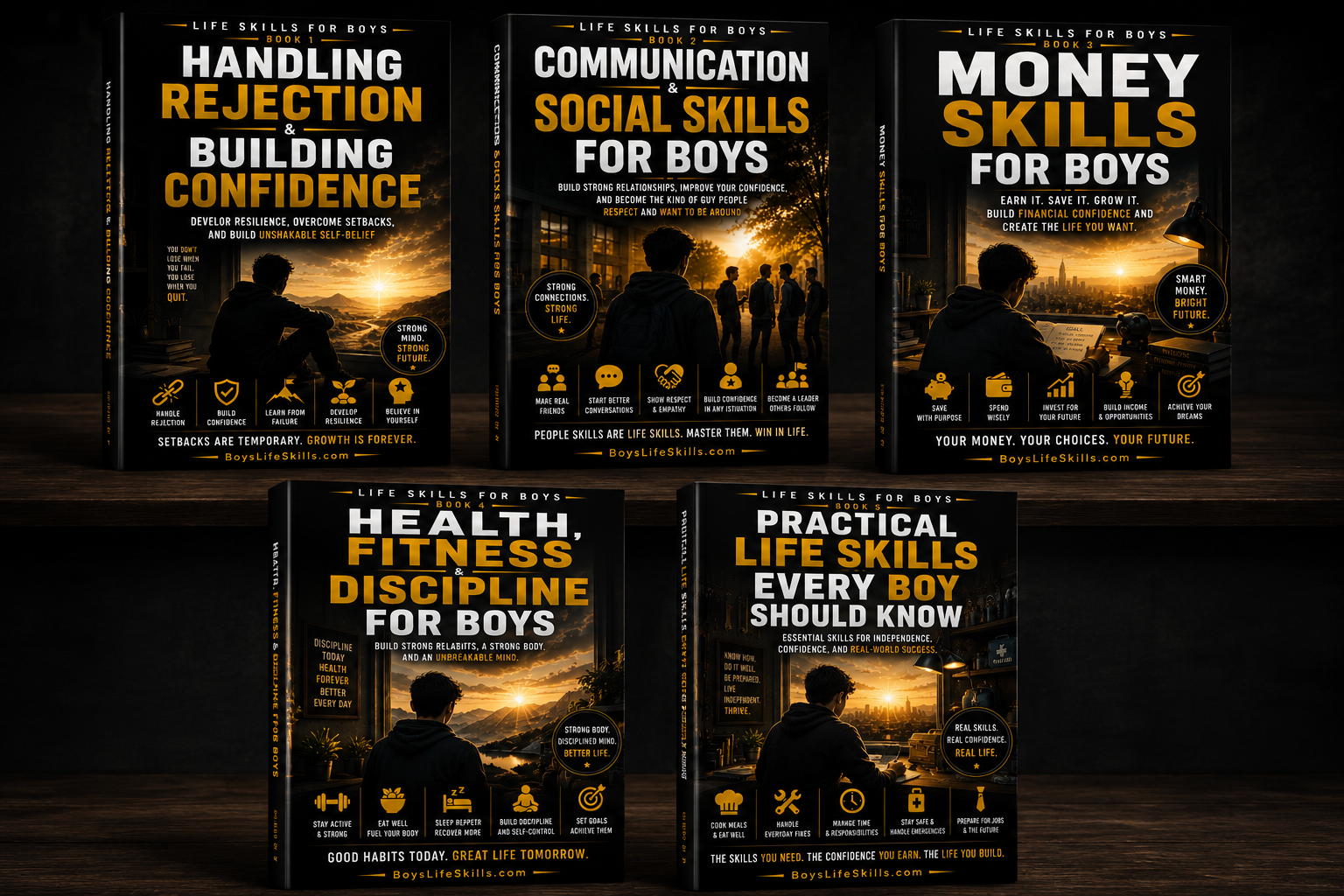 Complete Life Skills For Boys 5 Book Collection